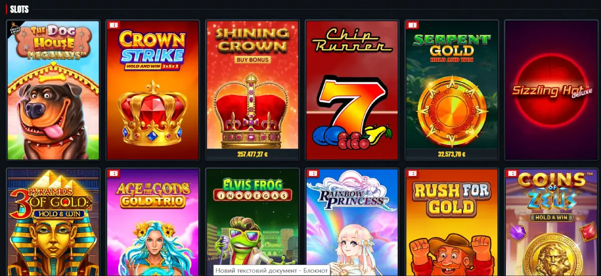 glorion casino slots